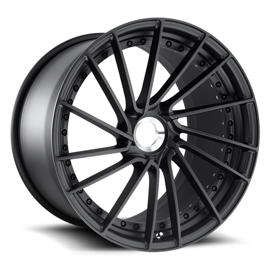 Rotiform DVO Forged Custom Matte Black Finish Wheels