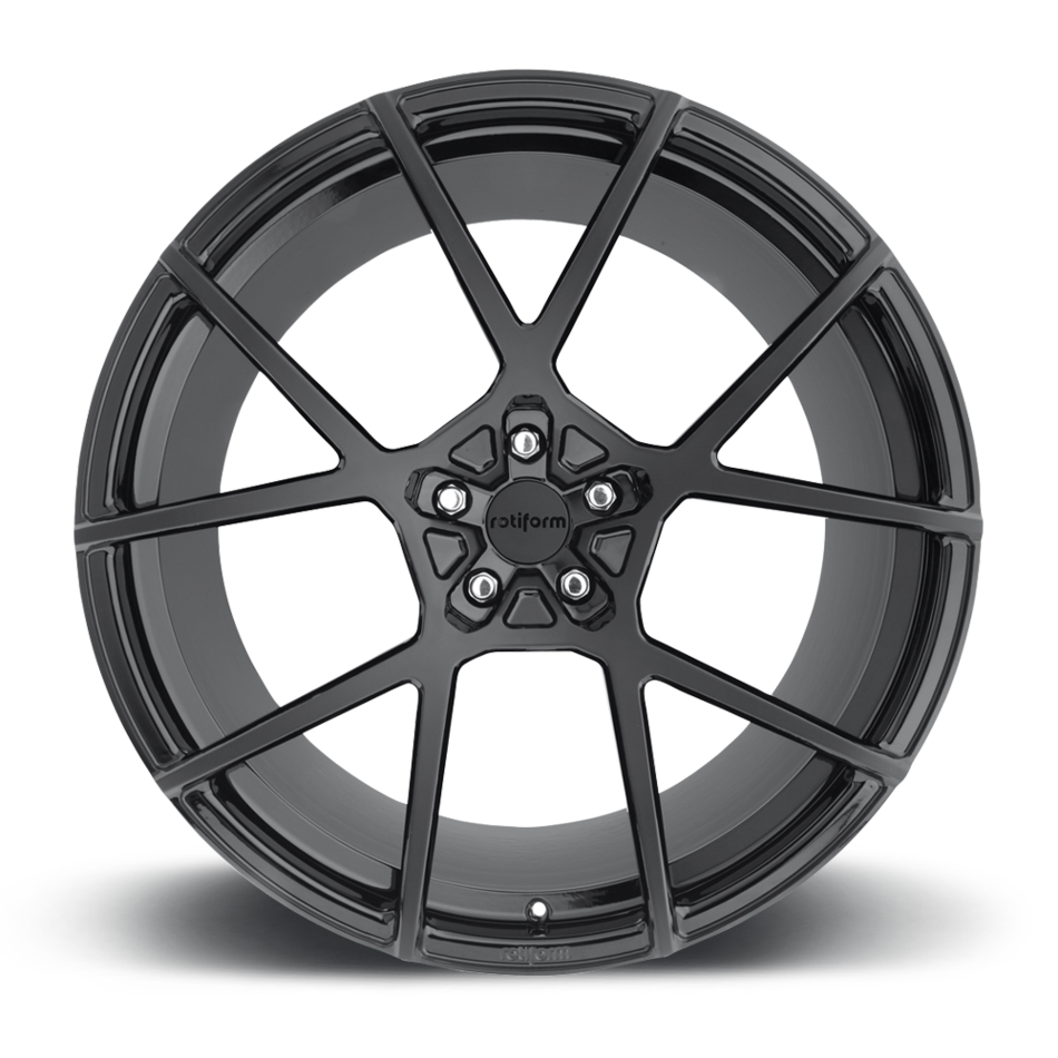 Rotiform KPS Forged Custom Matte Black Face with Gloss Black Windows Finish Wheels