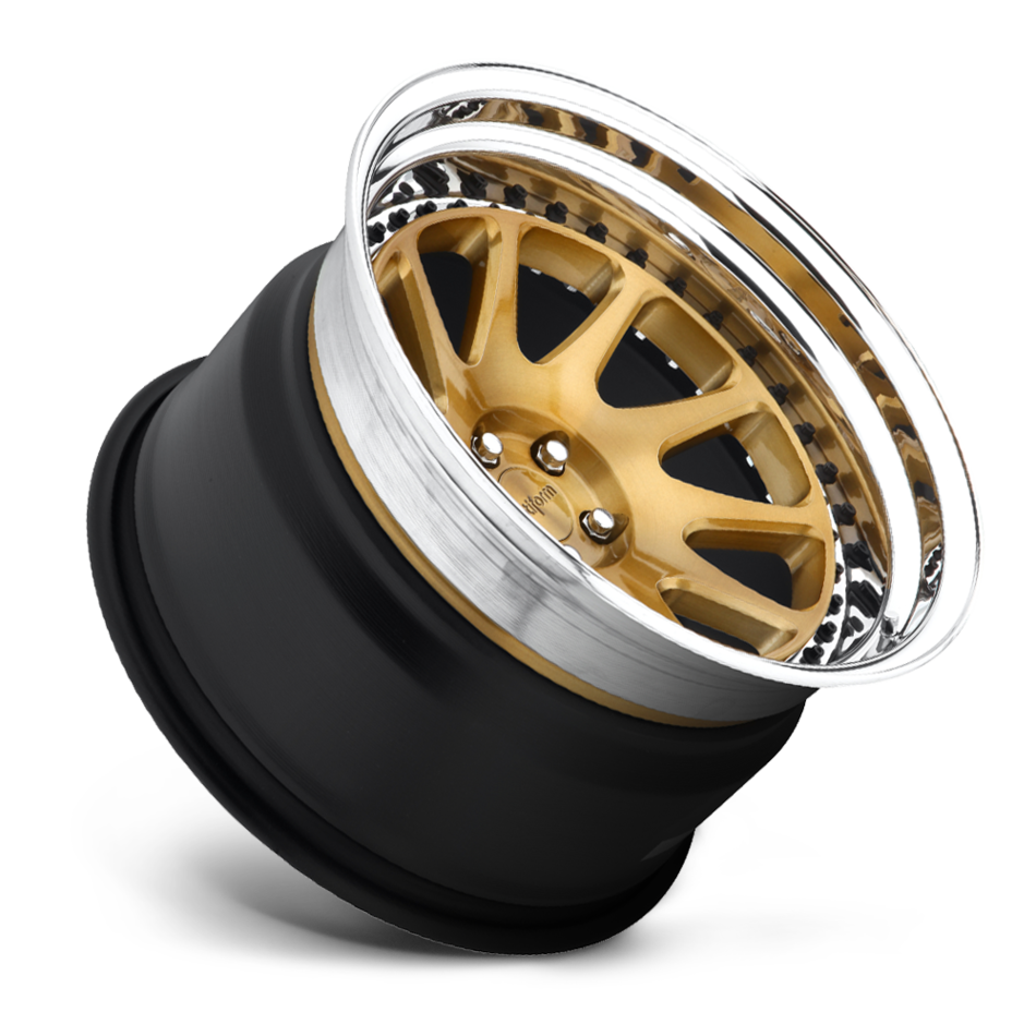 Rotiform OZT Forged Custom Brushed Monaco Copper Face with Polished Lip Finish Wheels