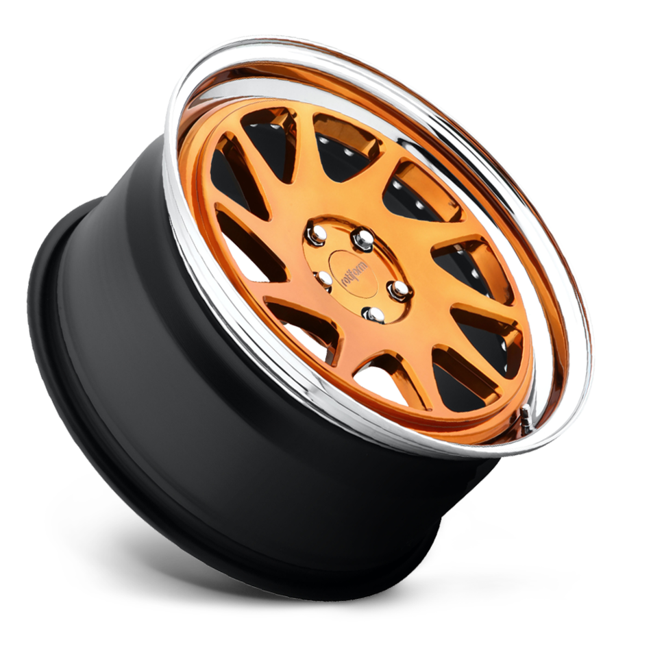 Rotiform OZT Forged Custom Hi Luster Copper Face with Polished Lip Finish Wheels