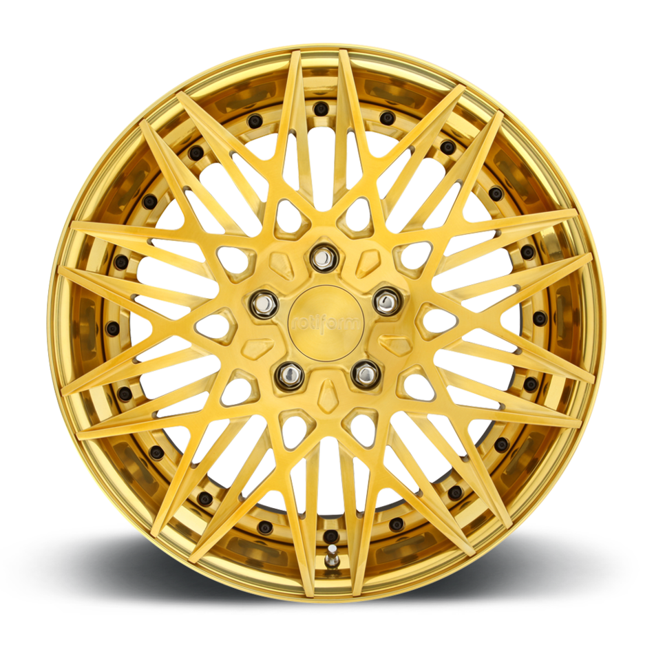 Rotiform QLB Forged Custom Brushed Gold Finish Wheels
