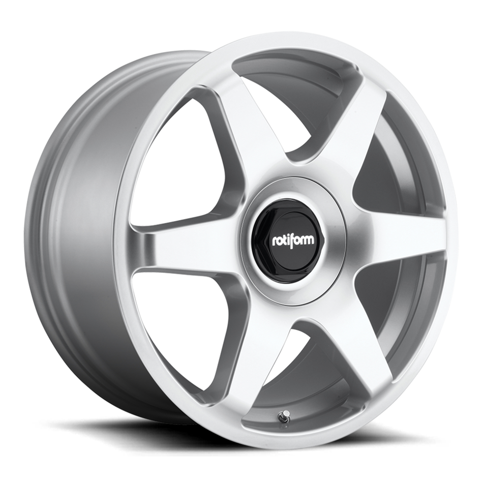 Rotiform SIX Gloss Silver Finish Wheels