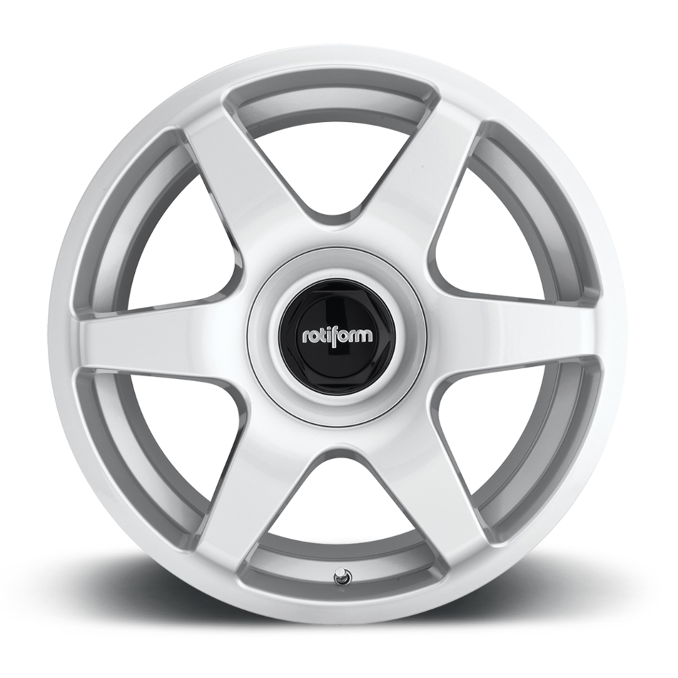 Rotiform SIX Gloss Silver Finish Wheels