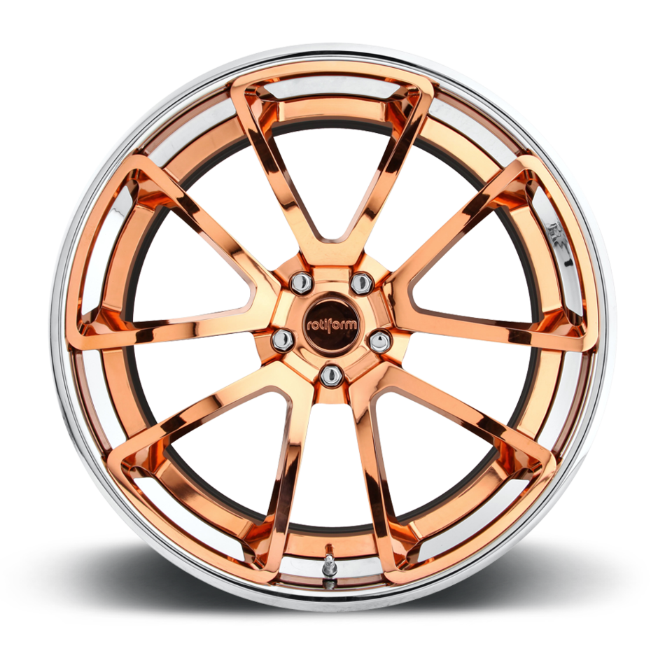 Rotiform SPF Forged Custom Hi Luster Copper Face with Polished Lip Finish Wheels