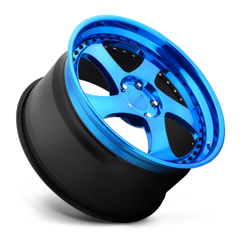 Rotiform TMB Forged Custom Polished Candy Blue Finish Wheels