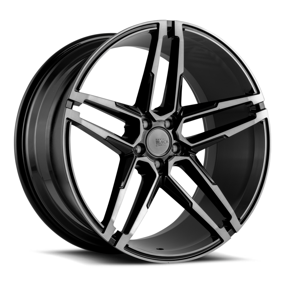 Savini Black di Forza BM17 Wheels - Gloss Black with Double Dark Tint Finish