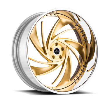 Savini Diamond Carpi Wheels - Brushed Gold Chrome Custom Finish