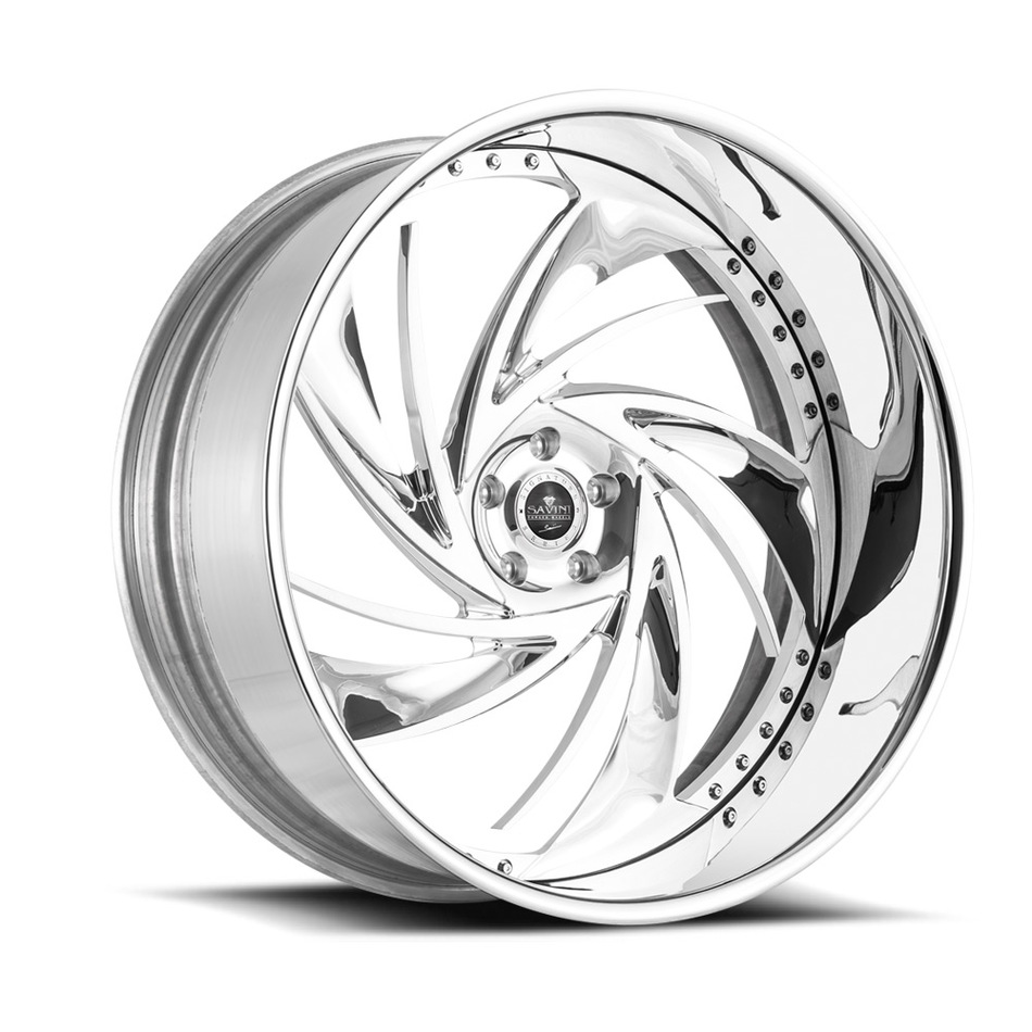 Savini Diamond Carpi Wheels - Brushed High Polish Custom Finish