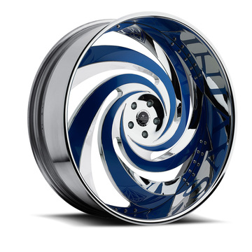 Savini Diamond Murlo Chrome and Blue Wheels