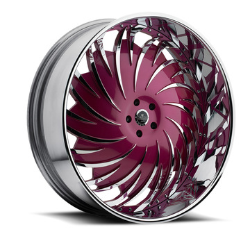 Savini Diamond Prali Chrome and Purple Wheels