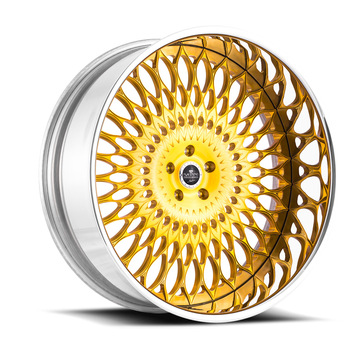 Savini Diamond Veneto Wheels - Brushed Gold Chrome Custom Finish