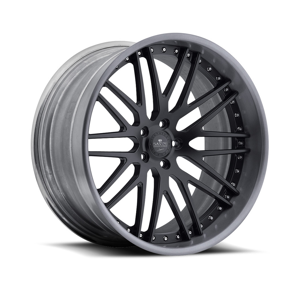 Savini Forged SV25p Matte Black and Grey Performance Wheels