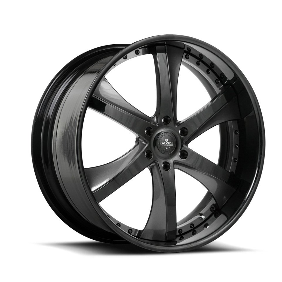 Savini Forged SV30s Black and Grey XLT Wheels