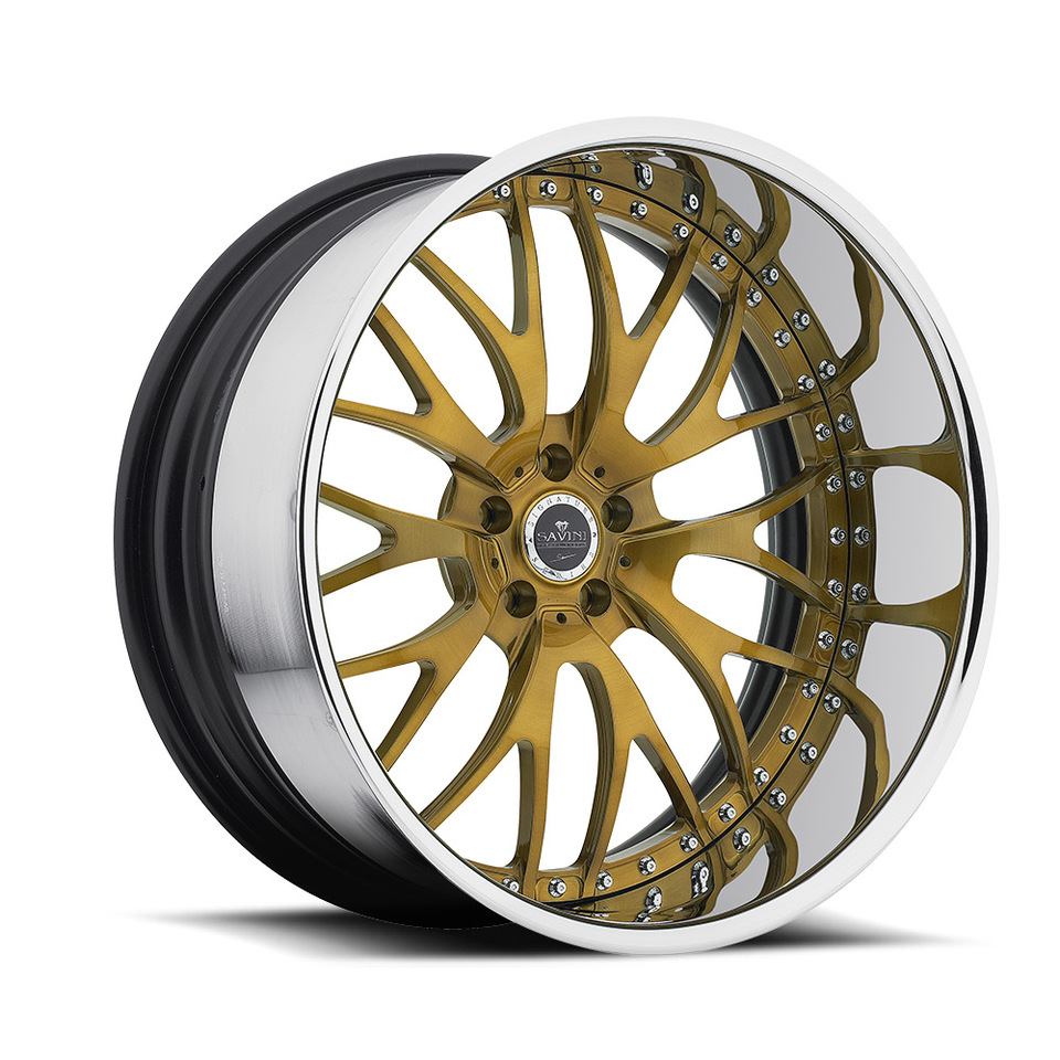 Savini Forged SV54 Bronze Chrome Signature Wheels