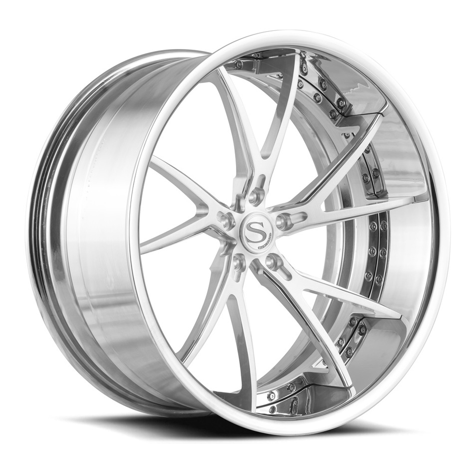 Savini Forged SV68 Wheels Brushed with High Polish Finish