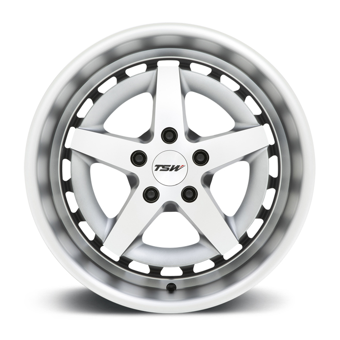 TSW Degner Wheels Matte Titanium with Machined and Black Face Finish