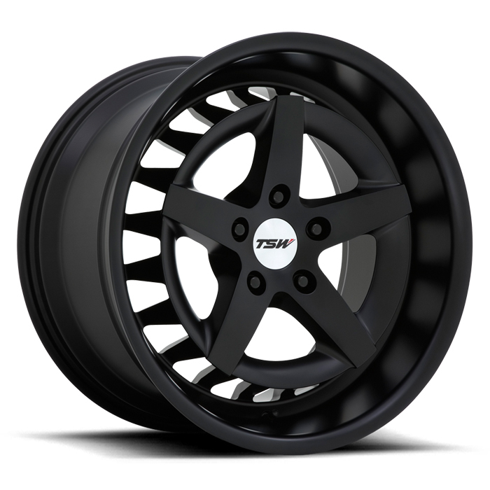 TSW Degner Wheels Semi Gloss Black Finish