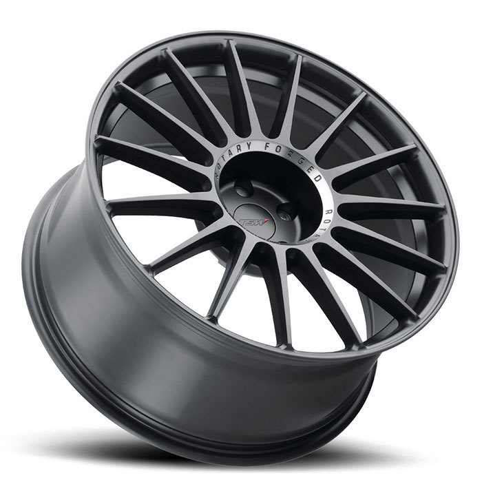 TSW Paddock Wheels Semi Gloss Black with Machined Tinted Ring Finish 