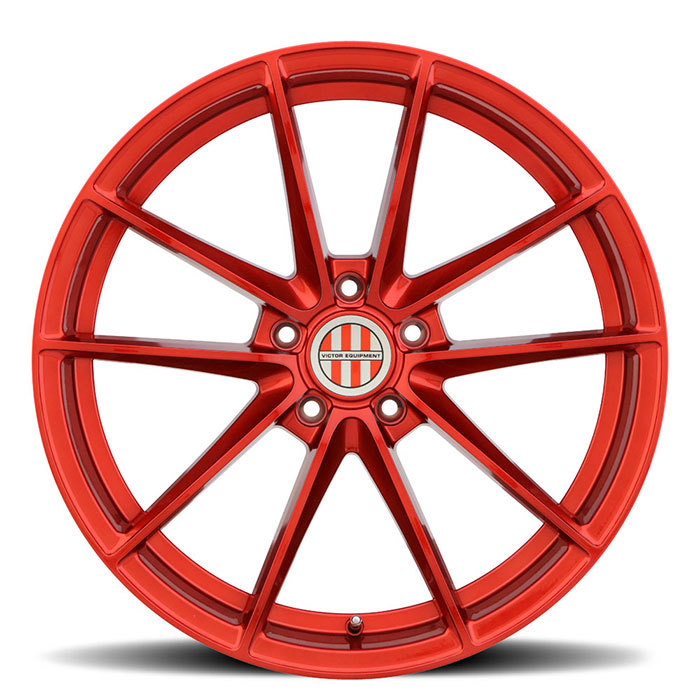 Victor Equipment Zuffen Porsche Wheels Candy Red Finish