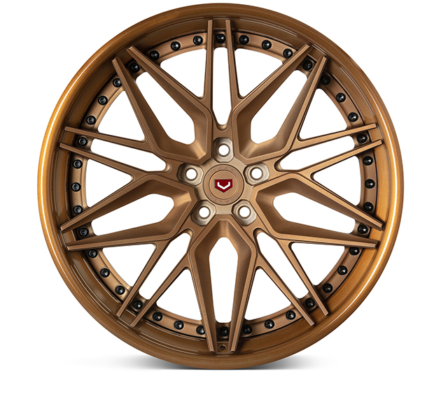 Vossen EVO-5 3-Piece Wheels Custom Matte Brickell Bronze Finish