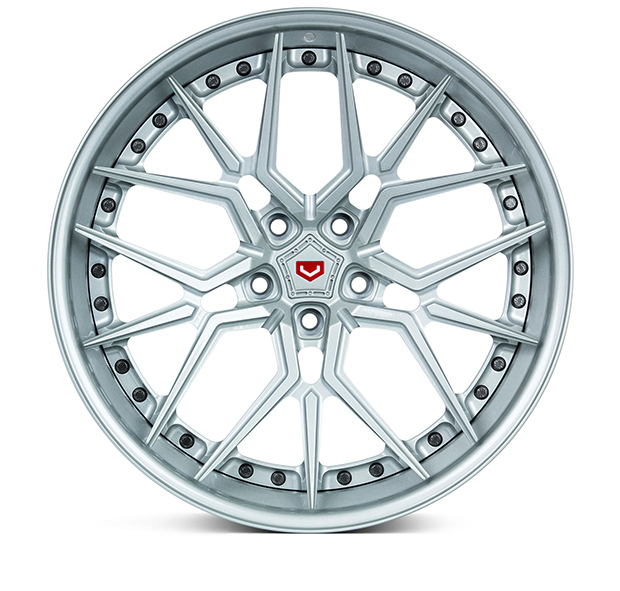 Vossen M-X3 3-Piece Wheels Custom Gloss Silver Finish