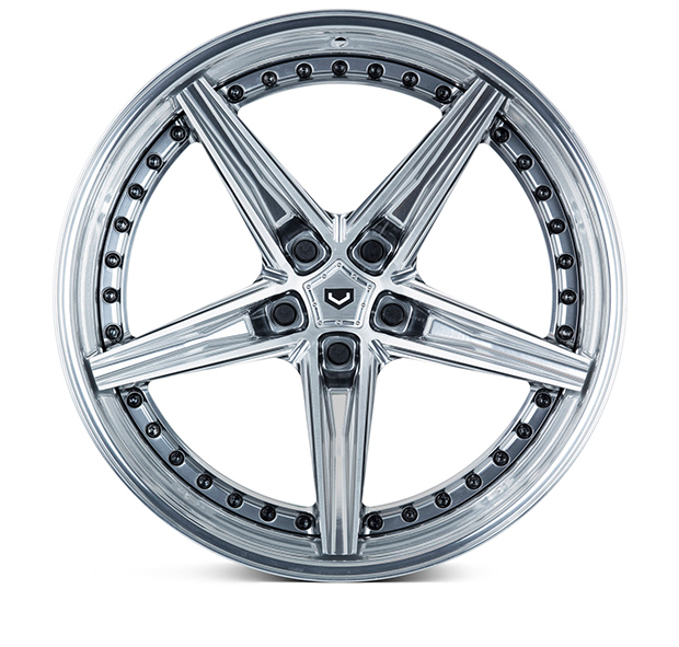 Vossen M-X5 3-Piece Wheels Custom Gloss Clear Finish