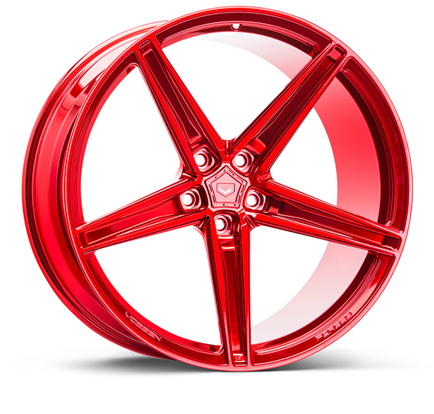 Vossen M-X5 Wheels Custom Vossen Red Finish
