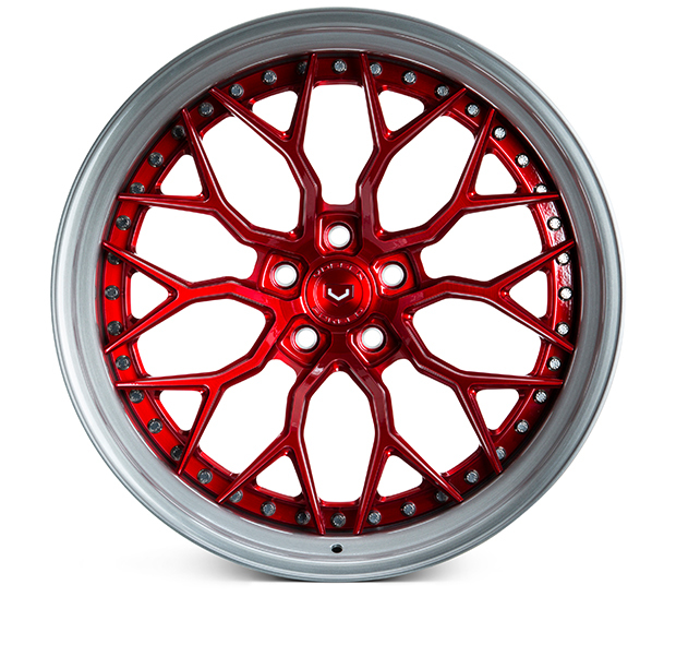 Vossen S17-01 3-Piece Wheels Custom Vossen Red Finish