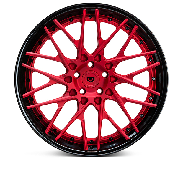 Vossen S17-07 3-Piece Wheels Custom Scarlet Red Finish