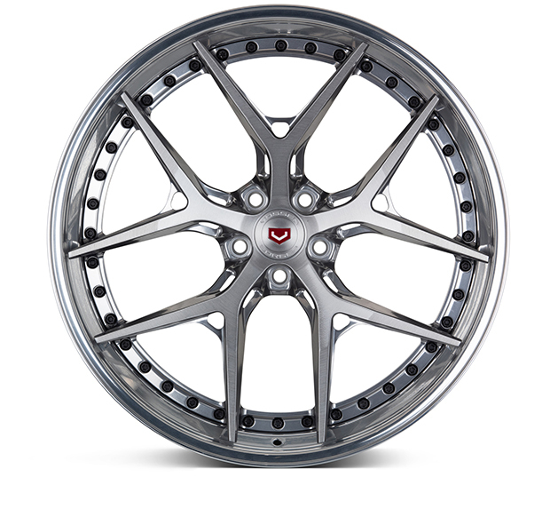 Vossen S21-01 3-Piece Wheels Custom Brushed Gloss Clear Finish