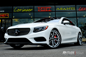 2015 Mercedes S550 Coupe on 22in Custom Forgiato F2.19 Wheels