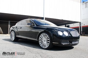 Bentley Continental GT with 22in Lexani LF Forged LZ-722 Wheels