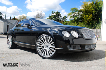 Bentley Continental GT with 22in Lexani LF Forged LZ-722 Wheels