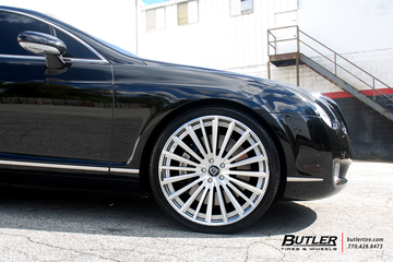 Bentley Continental GT with 22in Lexani LF Forged LZ-722 Wheels