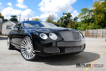 Bentley Continental GT with 22in Lexani LF Forged LZ-722 Wheels