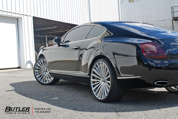Bentley Continental GT with 22in Lexani LF Forged LZ-722 Wheels