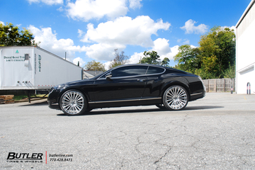 Bentley Continental GT with 22in Lexani LF Forged LZ-722 Wheels