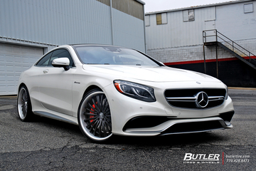 2015 Mercedes S63 Coupe on 22in Lexani LF722 Wheels