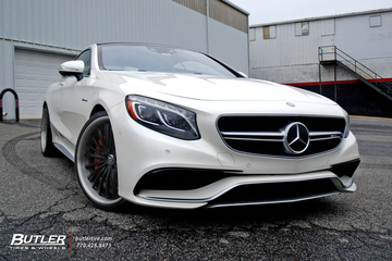 2015 Mercedes S63 Coupe on 22in Lexani LF722 Wheels