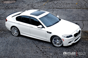 BMW M5 on Custom 21in Savini SV61d Wheels