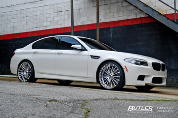 BMW M5 on Custom 21in Savini SV61d Wheels
