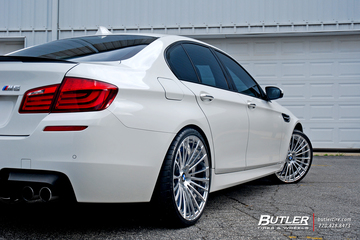 BMW M5 on Custom 21in Savini SV61d Wheels