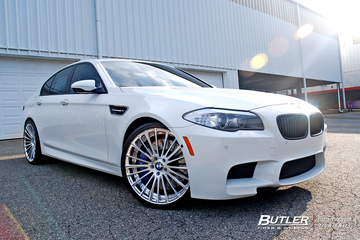 BMW M5 on Custom 21in Savini SV61d Wheels