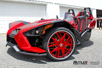 Polaris Slingshot on Custom 24in Forgiato Decimo-L Wheels