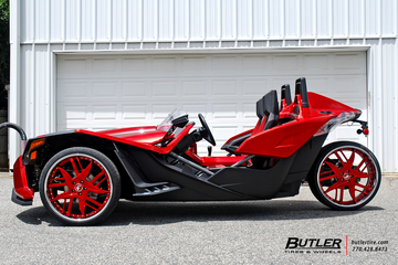 Polaris Slingshot on Custom 24in Forgiato Decimo-L Wheels