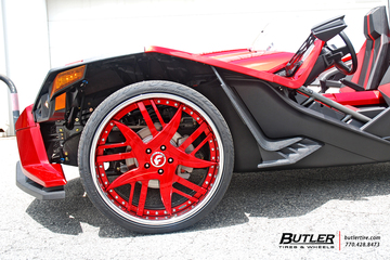 Polaris Slingshot on Custom 24in Forgiato Decimo-L Wheels