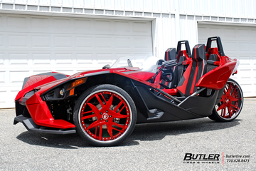 Polaris Slingshot on Custom 24in Forgiato Decimo-L Wheels