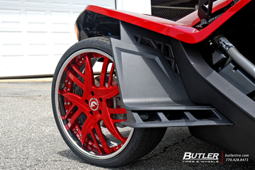 Polaris Slingshot on Custom 24in Forgiato Decimo-L Wheels