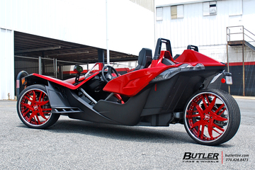 Polaris Slingshot on Custom 24in Forgiato Decimo-L Wheels