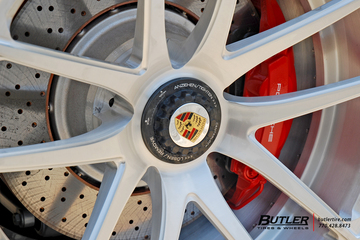 Porsche 991 911 Turbo Cab on Center Lock 20in Savini SV40d Wheels